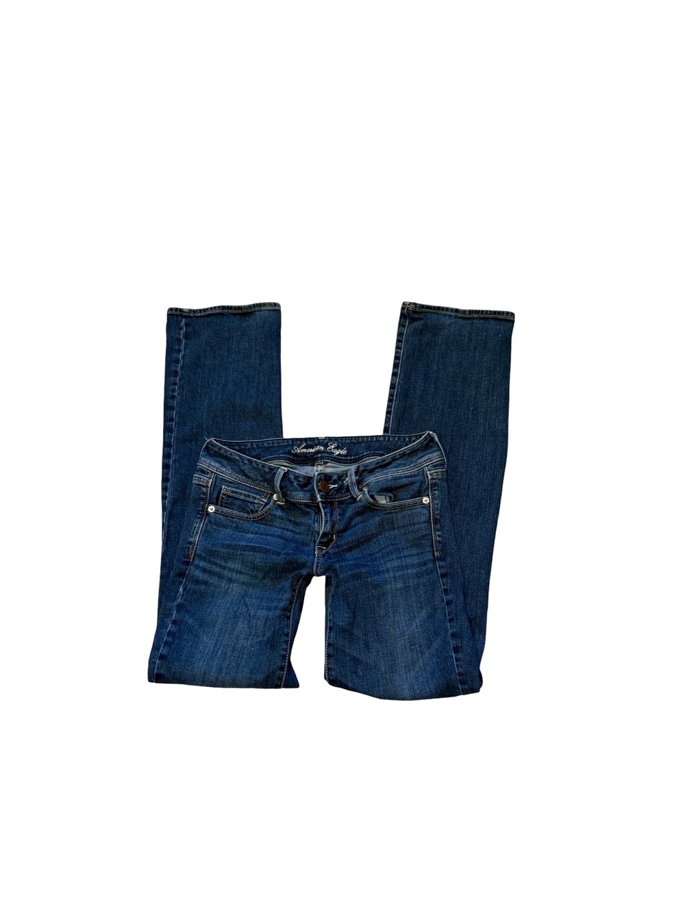 Y2K American Eagle Outfitters Boot Cut Jeans in Dark Blue